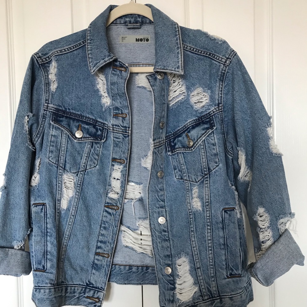 Distressed Denim Jacket